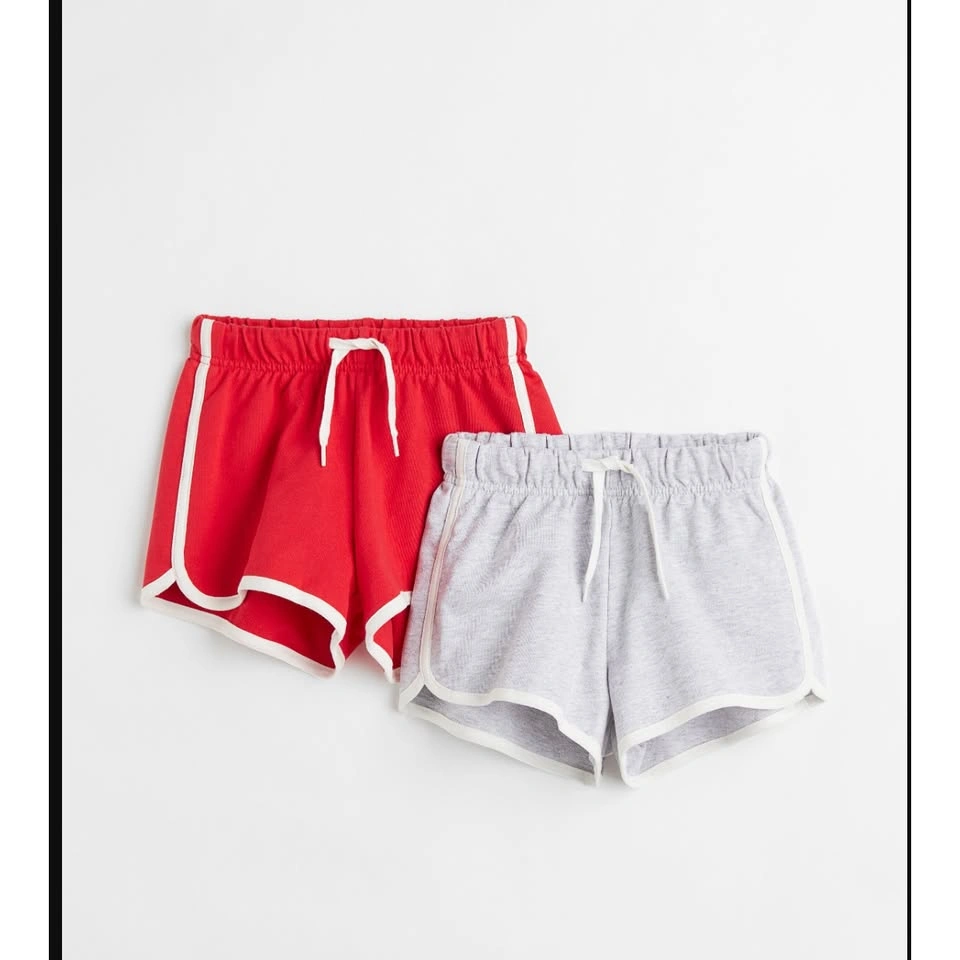 2 Pack of H&M Kids Cotton Sweatshorts in Red and Grey Size 20 - photo 3