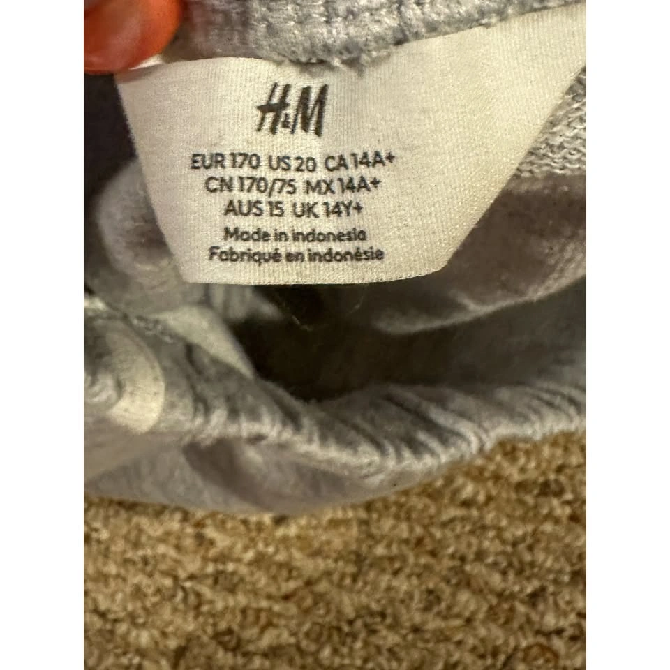 2 Pack of H&M Kids Cotton Sweatshorts in Red and Grey Size 20 - photo 5