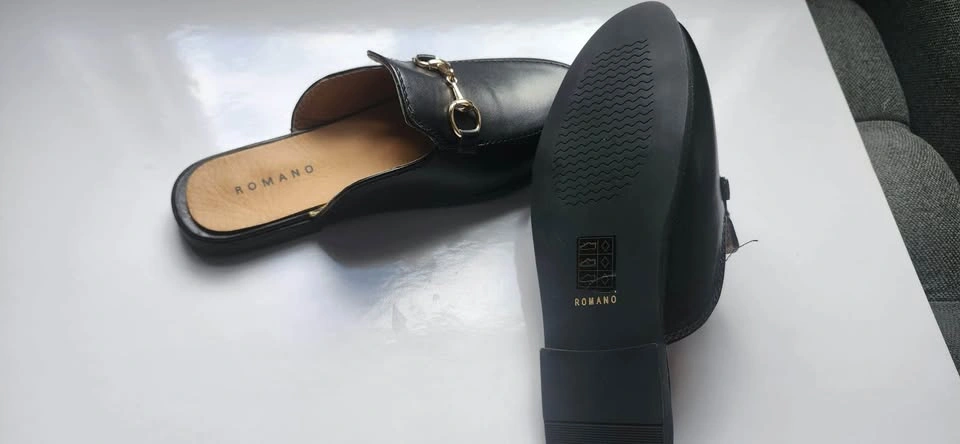 Romano Black Horsebit Mules Real Leather - photo 3