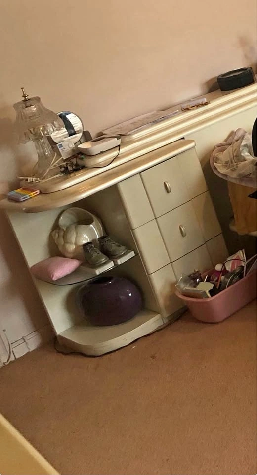 Off-white Wooden Nightstand