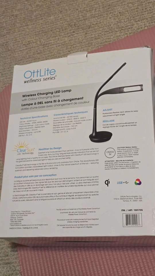 OttLite Wellness Series Wireless Charging LED Lamp - photo 4