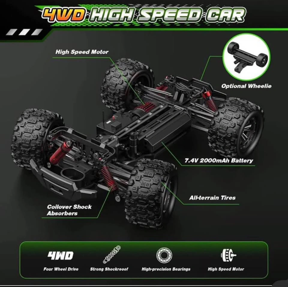 Chardfun 1/14 4WD Remote Control RC Truck - photo 3