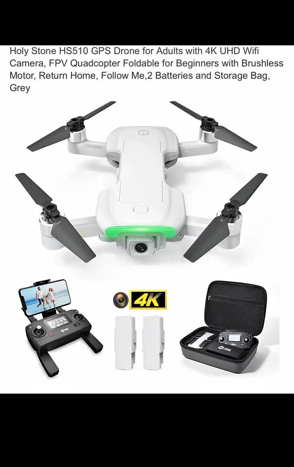 Holy Stone HS510 GPS Drone 4K UHD Camera Foldable