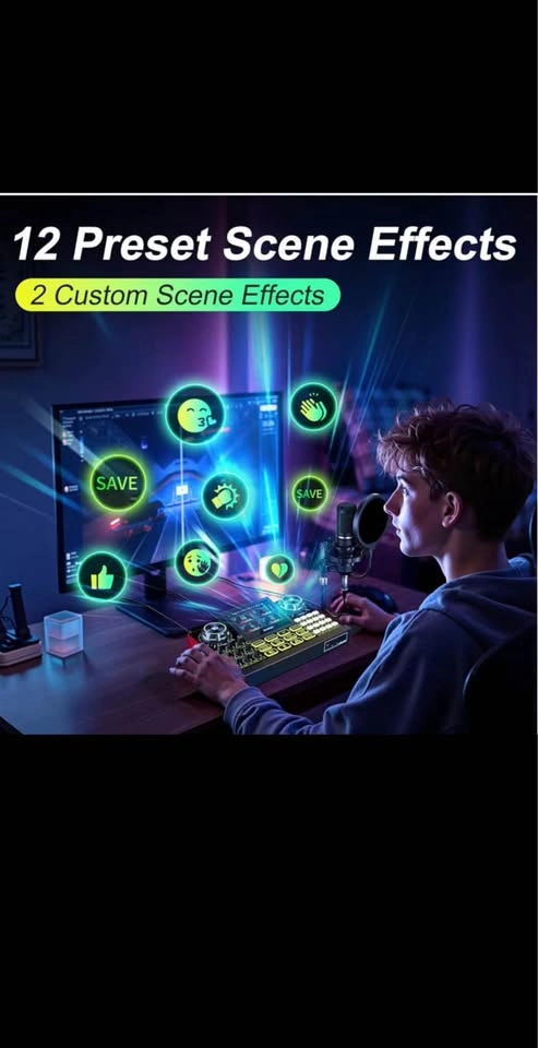 tenLamp G9 Audio Mixer for Live Streaming, Gaming, Singing - photo 5