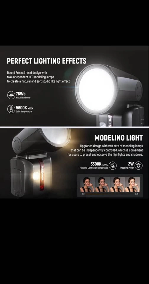 NEEWER Z2-S 2.4G TTL Round Head Flash Speedlite for Sony - photo 5