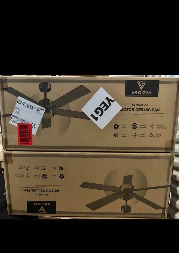 Ceiling Fan with Light Remote: 52 inch Modern Bedroom Fan - photo 3