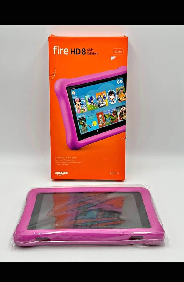 AMAZON FIRE HD8 KIDS TABLET 32GB PINK open box new
