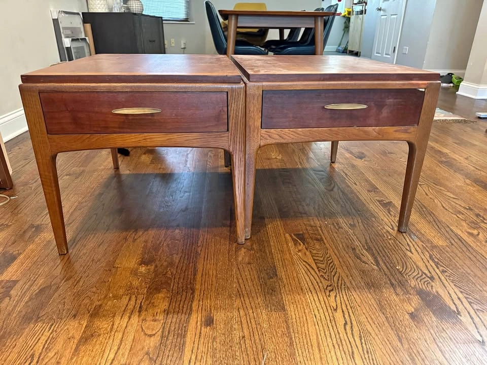 2 side tables mid-century LANE Rhythm