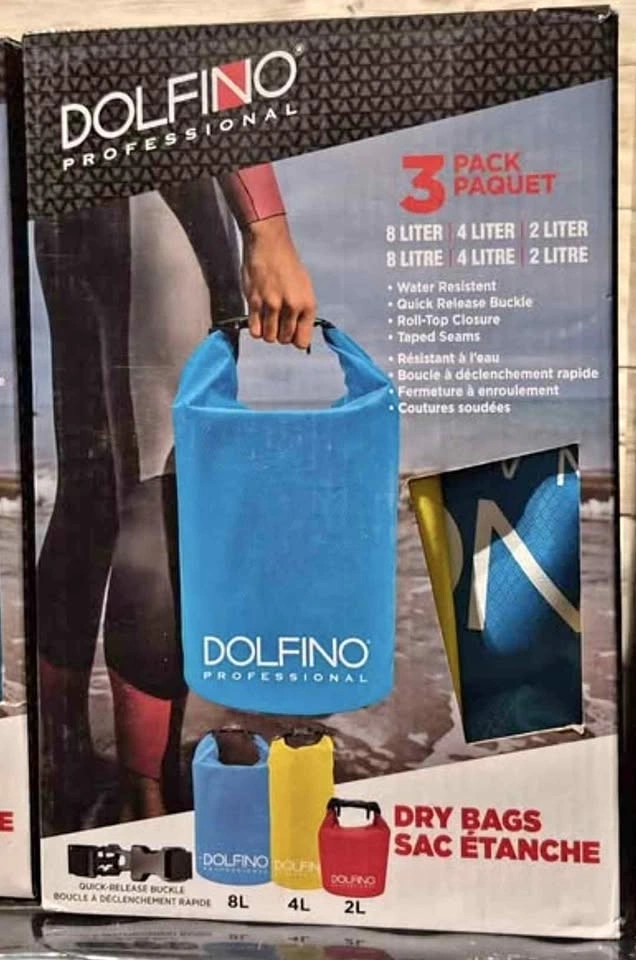 Brand New Dolfino Wet Dry Bags 3-Pack