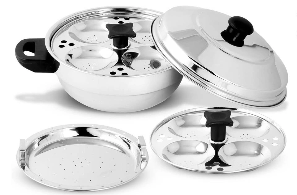 Brand New Stainless Steel Full Set Idli Maker - photo 2
