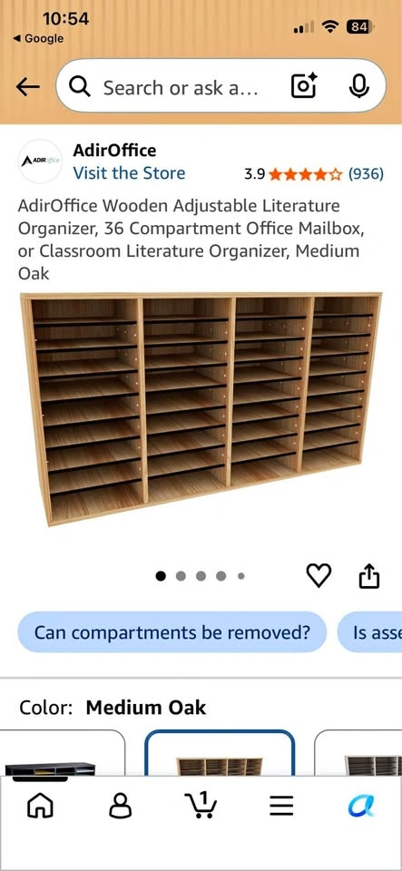 Adioffice Literature Organizer - Missing Hardware