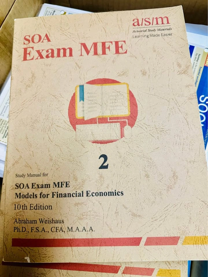 ASM SOA Exam MFE Study Manual 10th Edition by Abraham Weishaus - photo 2