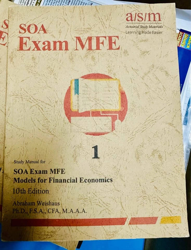 ASM SOA Exam MFE Study Manual 10th Edition by Abraham Weishaus - photo 3