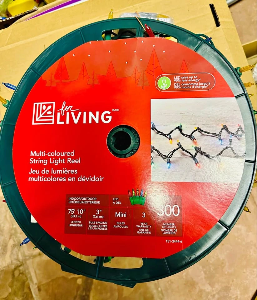 For Living Multi-coloured String Light Reel