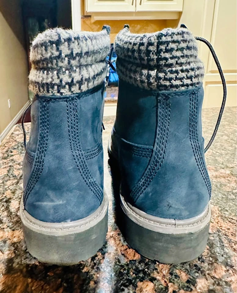 Timberland 6-Inch Premium Waterproof Boots Navy Blue Size 9M - photo 3