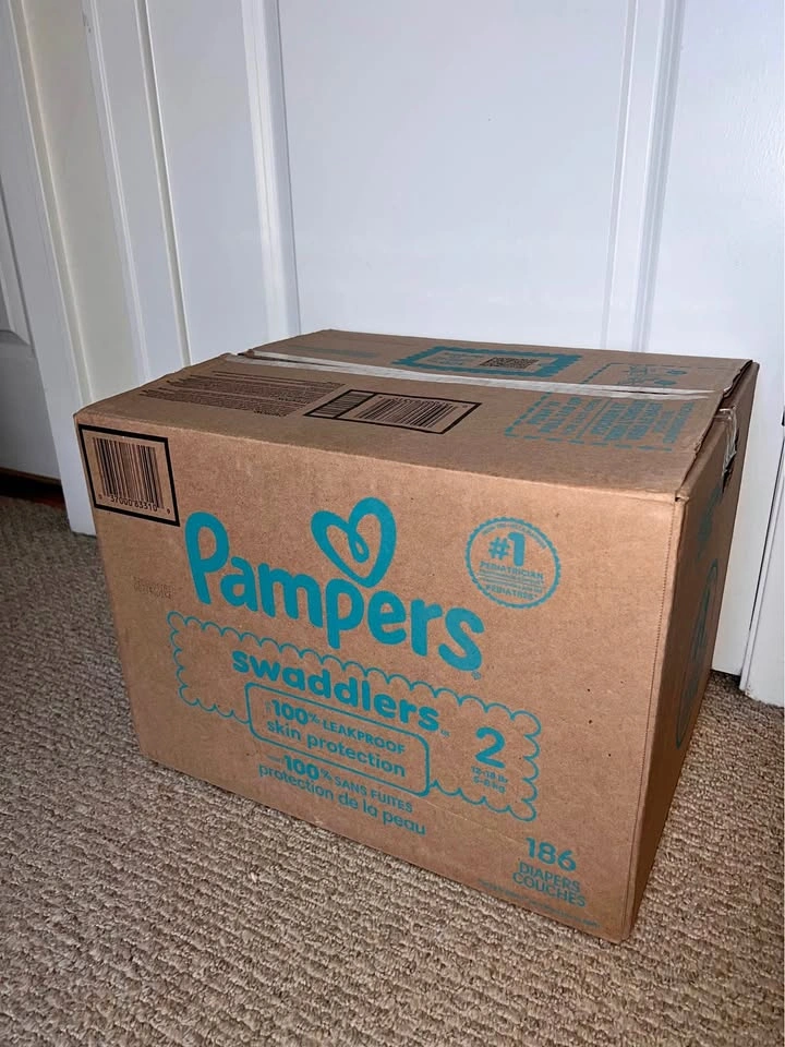 Pampers size 2 box of 186