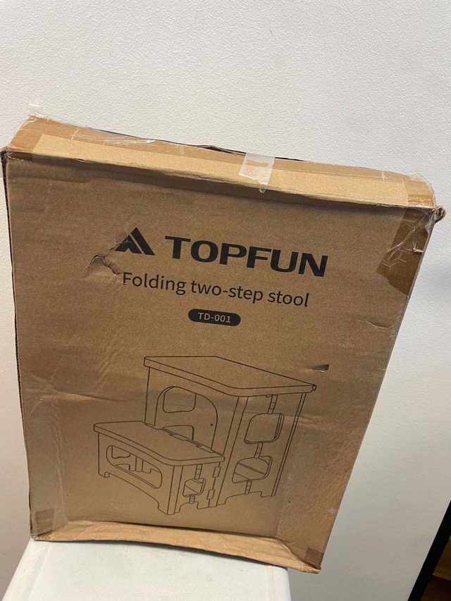 TOPFUN Folding Two-Step Stool - Brand New In Box - photo 3