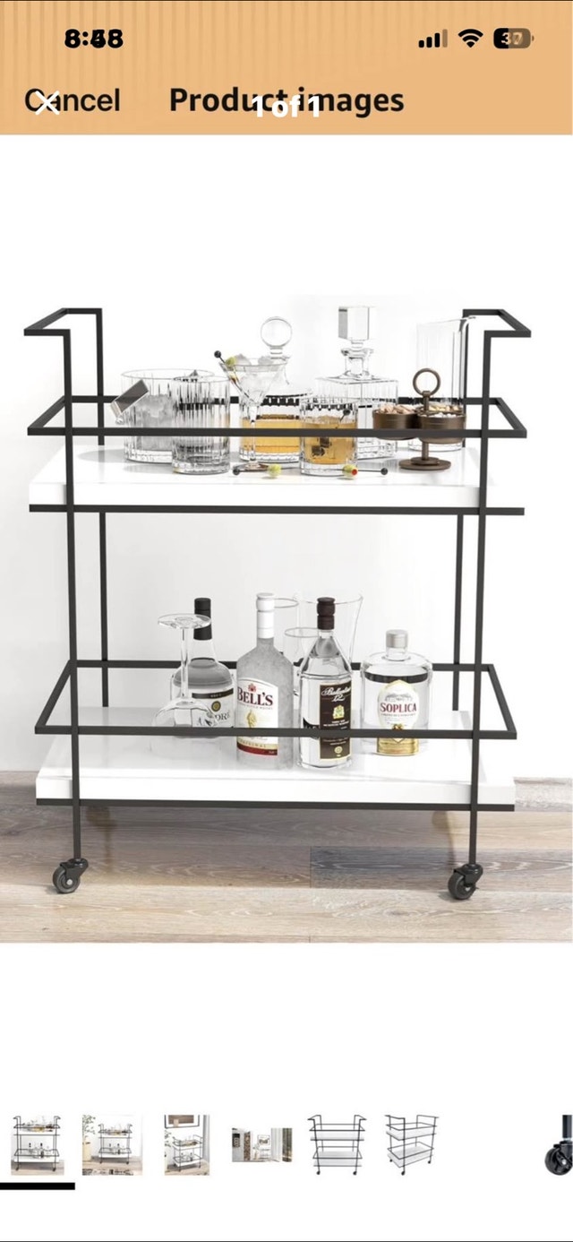 CB Home Vintagia Serving Bar Cart