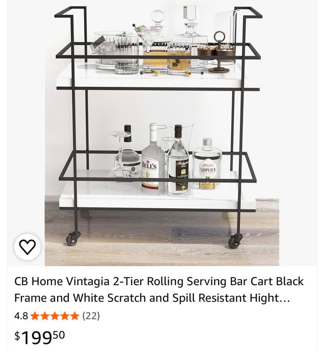 CB Home Vintagia Serving Bar Cart - photo 2
