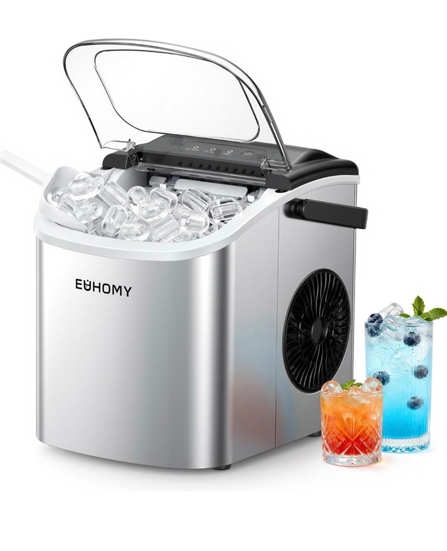 EUHOMY Countertop Ice Maker Machine