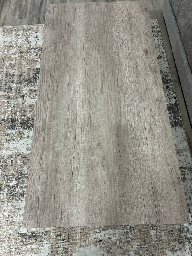 Q max tall modern coffee table in oak - photo 3