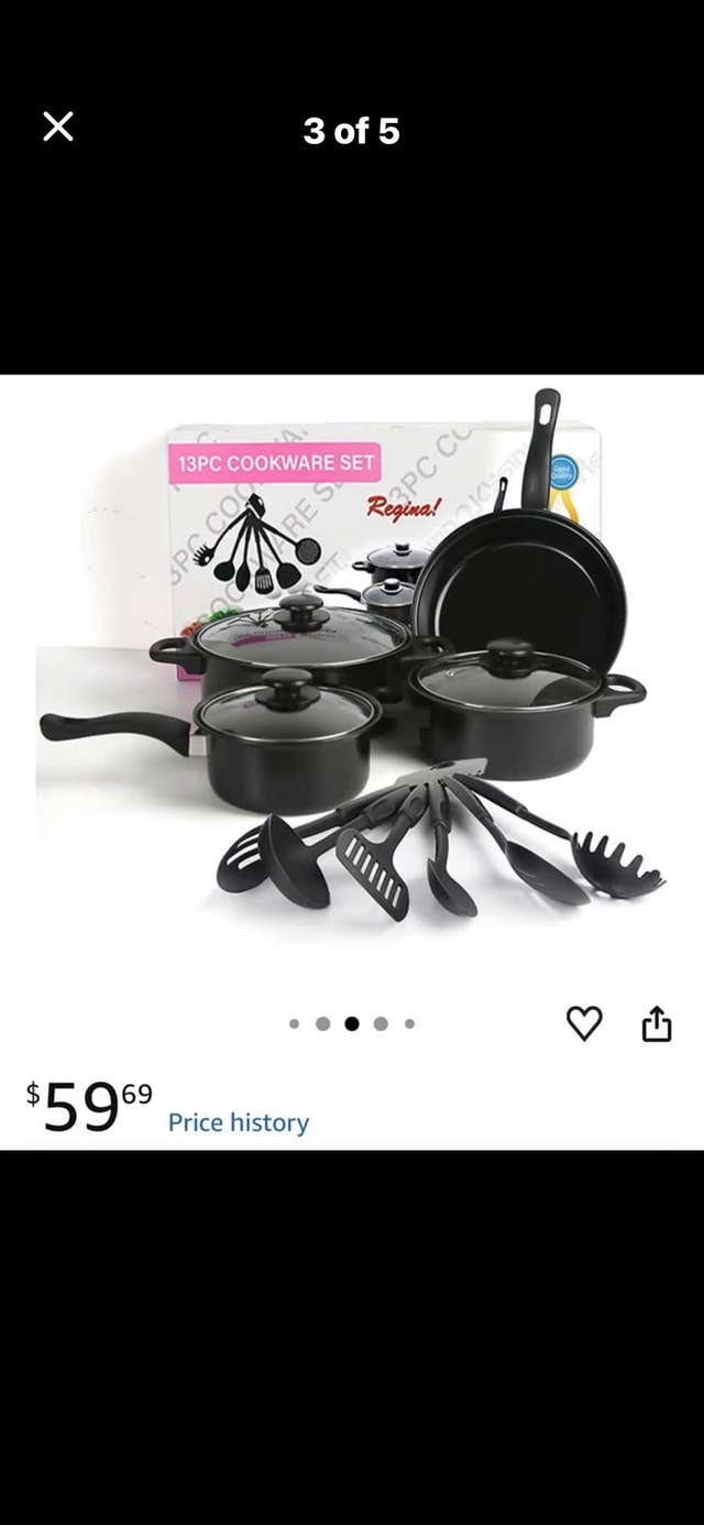 Regina 13-Piece Nonstick Cookware Set - photo 3