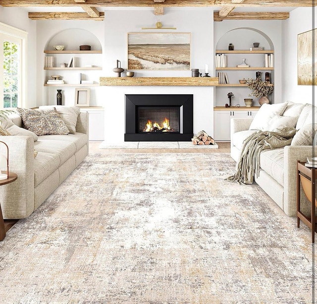 Beige and Grey 10' x 14' Area Rug - photo 4