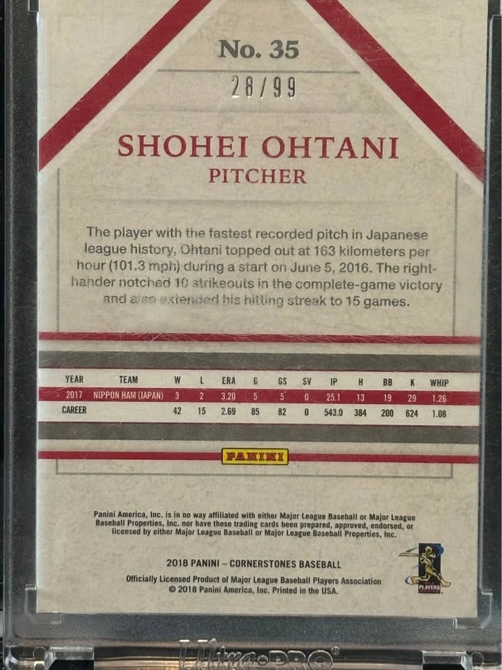 Shohei Ohtani Rookie 28/99 - photo 2
