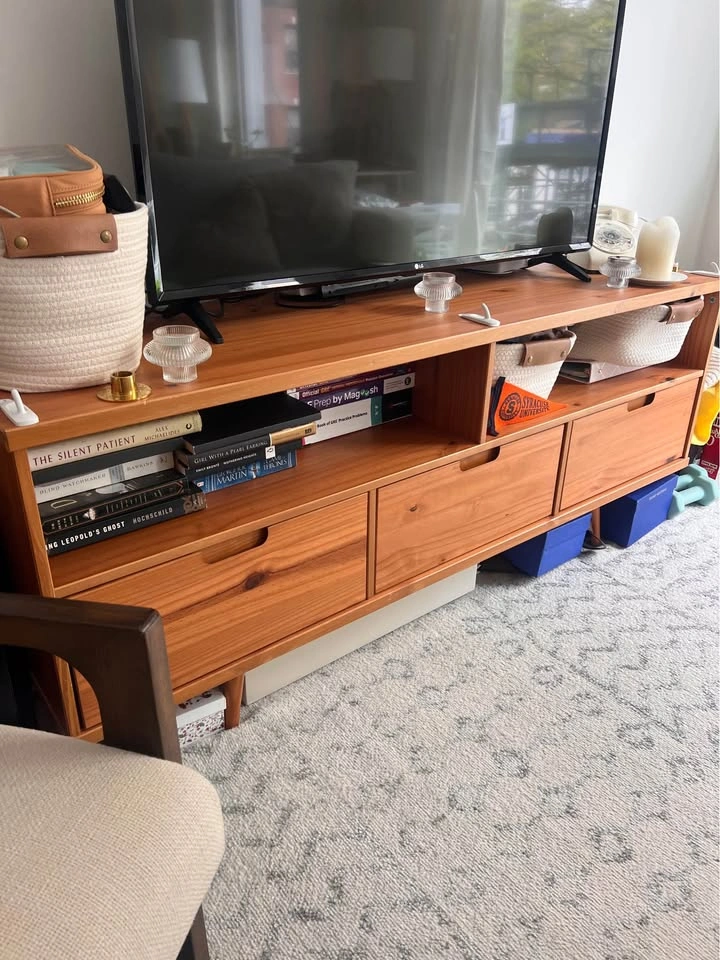 Wooden Media Console - photo 2