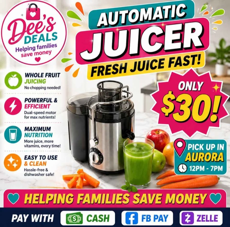 Automatic Juicer BRAND NEW IN BOX ONLY $30 - photo 3