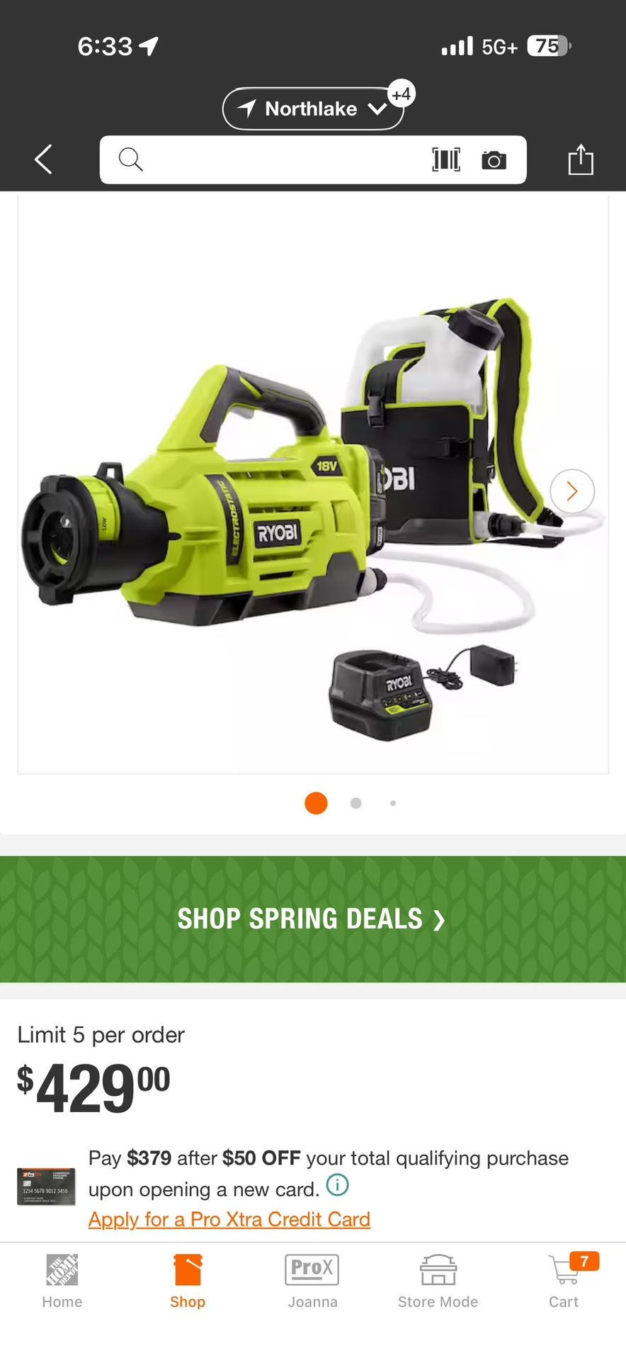Ryobi Electrostatic Cordless Sanitizer Sprayer - photo 3