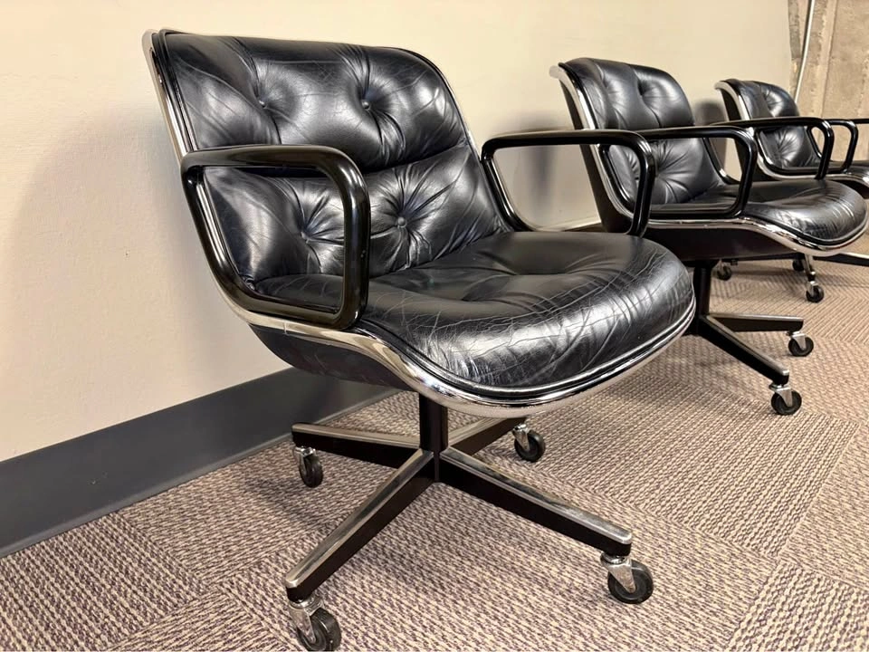 Knoll Pollack Chairs 1987 Set of 8