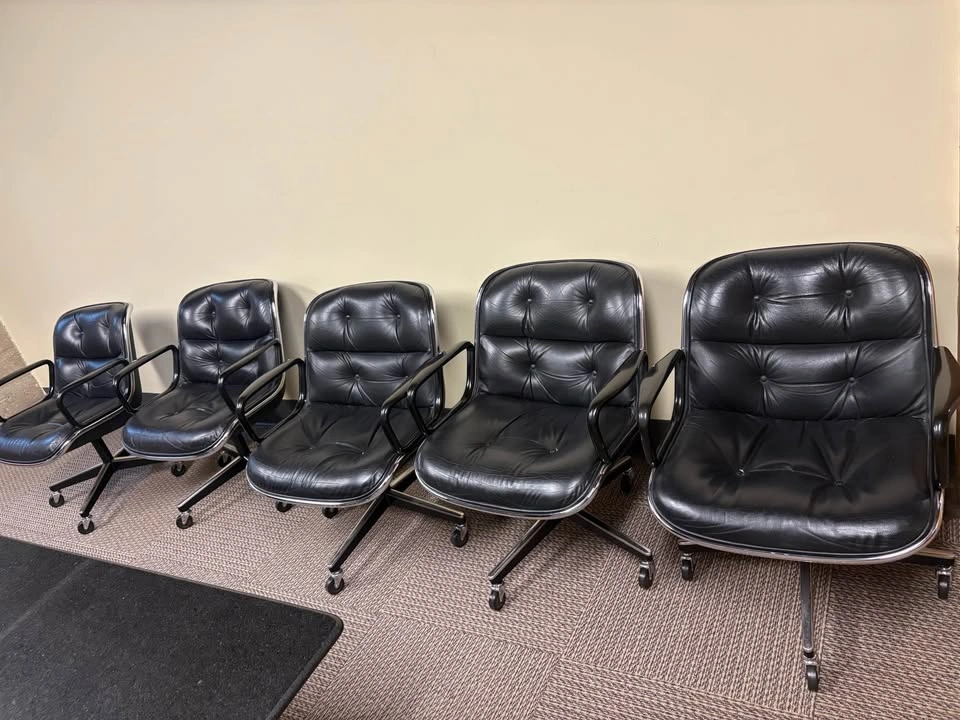Knoll Pollack Chairs 1987 Set of 8 - photo 4