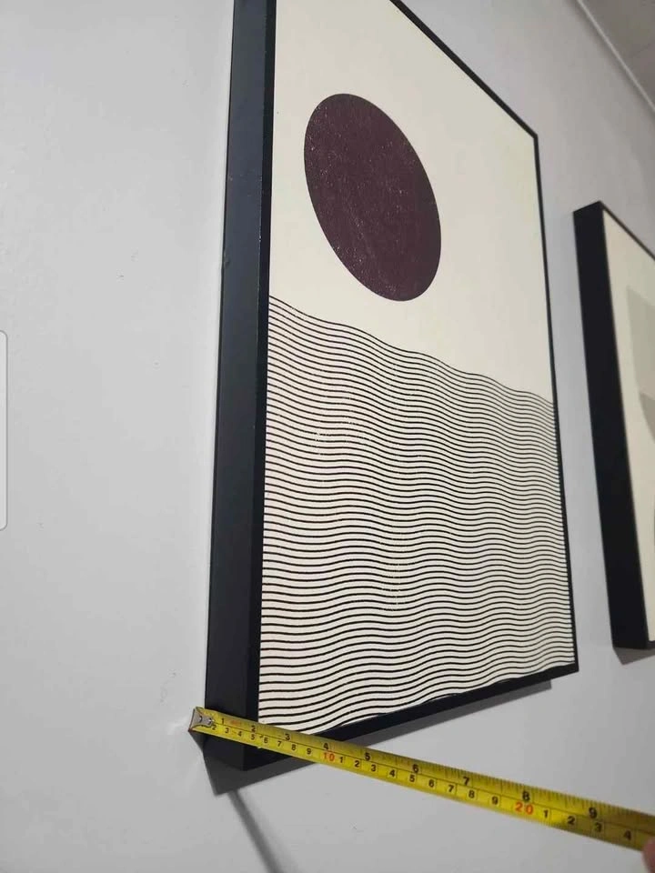 Set of 3 Abstract Geometric Framed Wall Art - photo 5