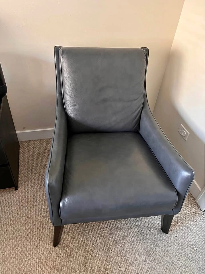 Natuzzi leather armchairs