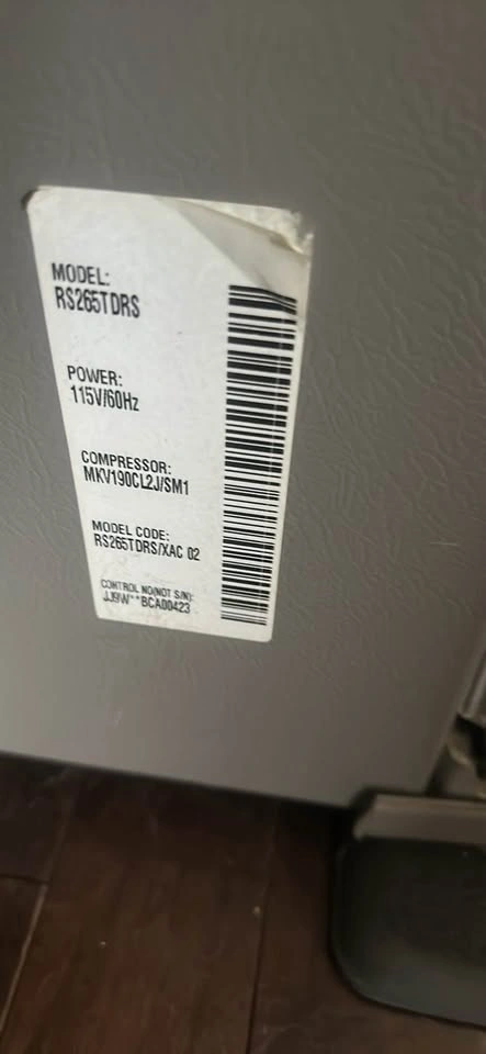 Samsung Side-by-Side Refrigerator RS265T DRS - photo 5