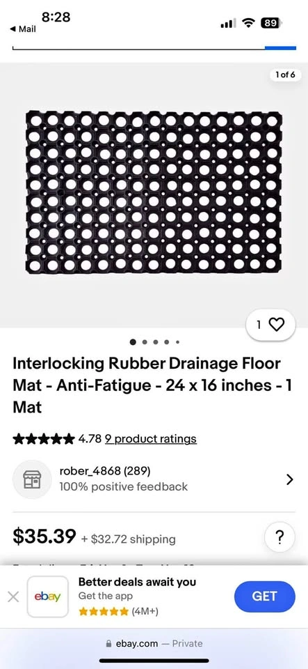 SafetyCare Interlocking Rubber Drainage Mats