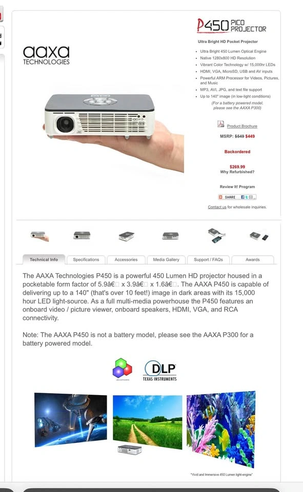Mini projector - photo 3