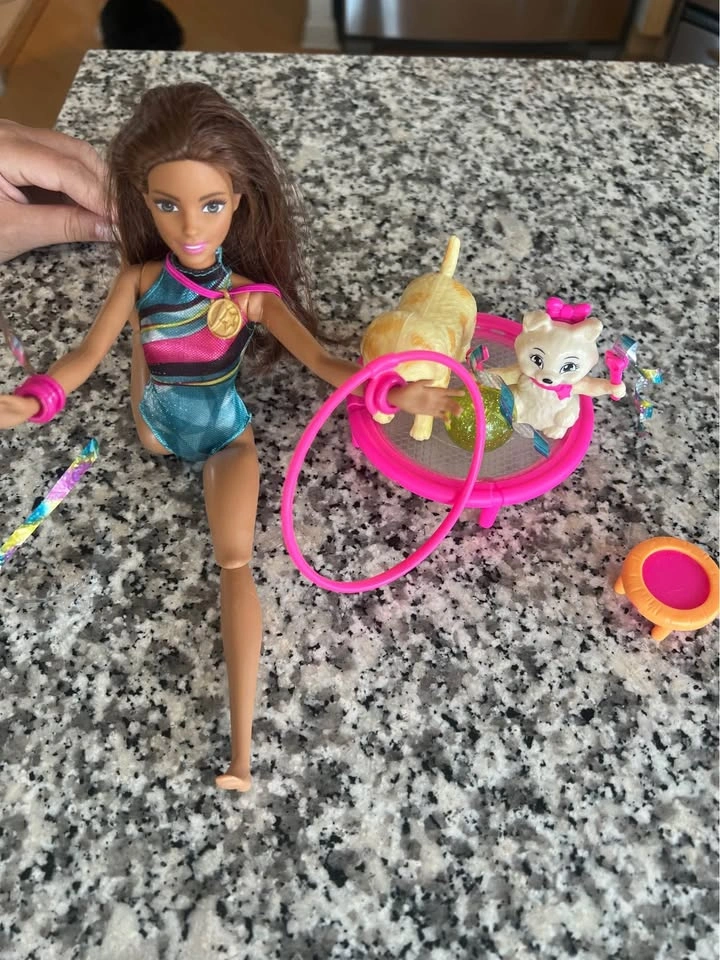 Barbie brunette gym playset - photo 3