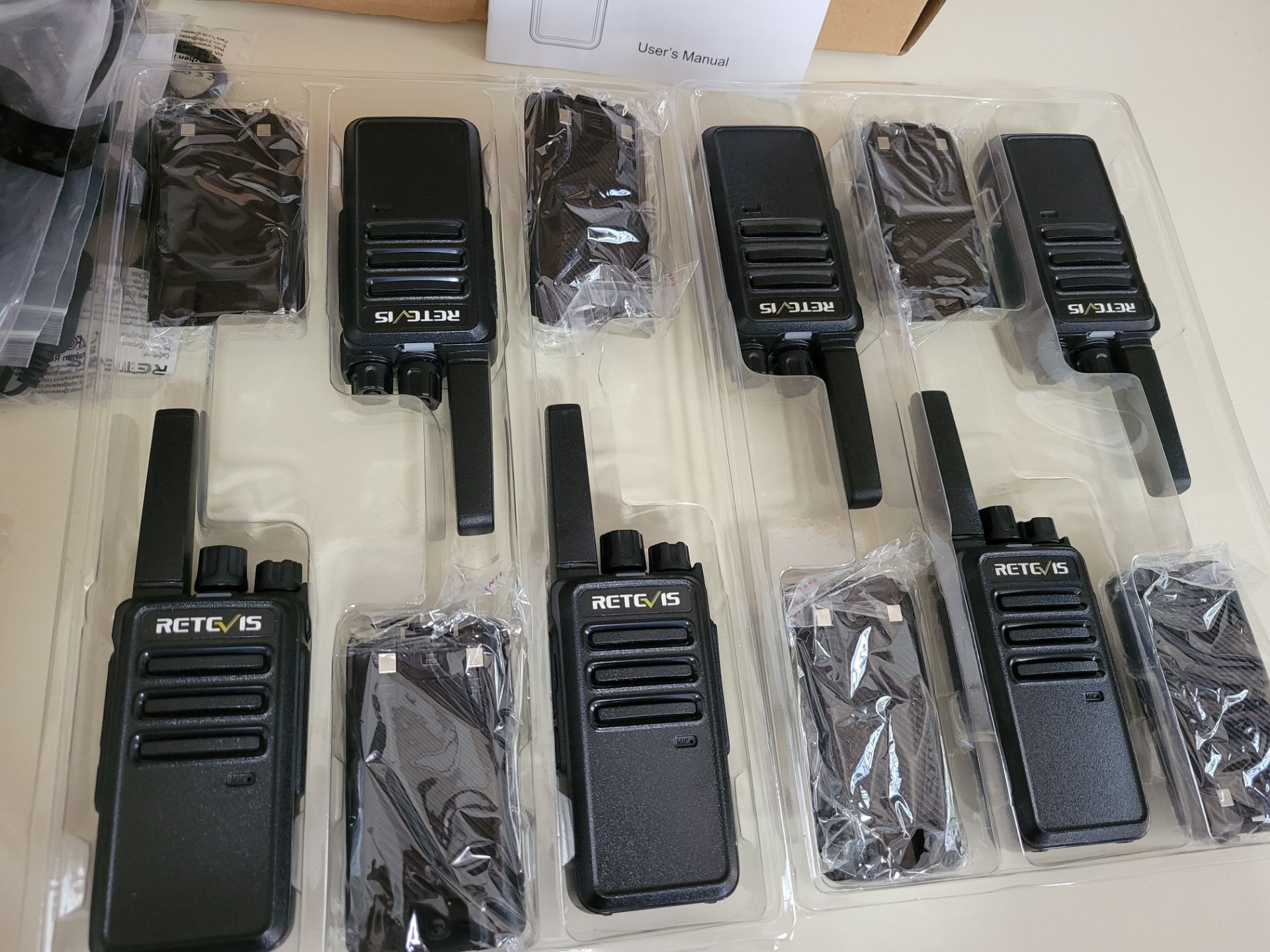 6 Pack Retevis RT68B Walkie Talkies Long Range Rechargeable - photo 2