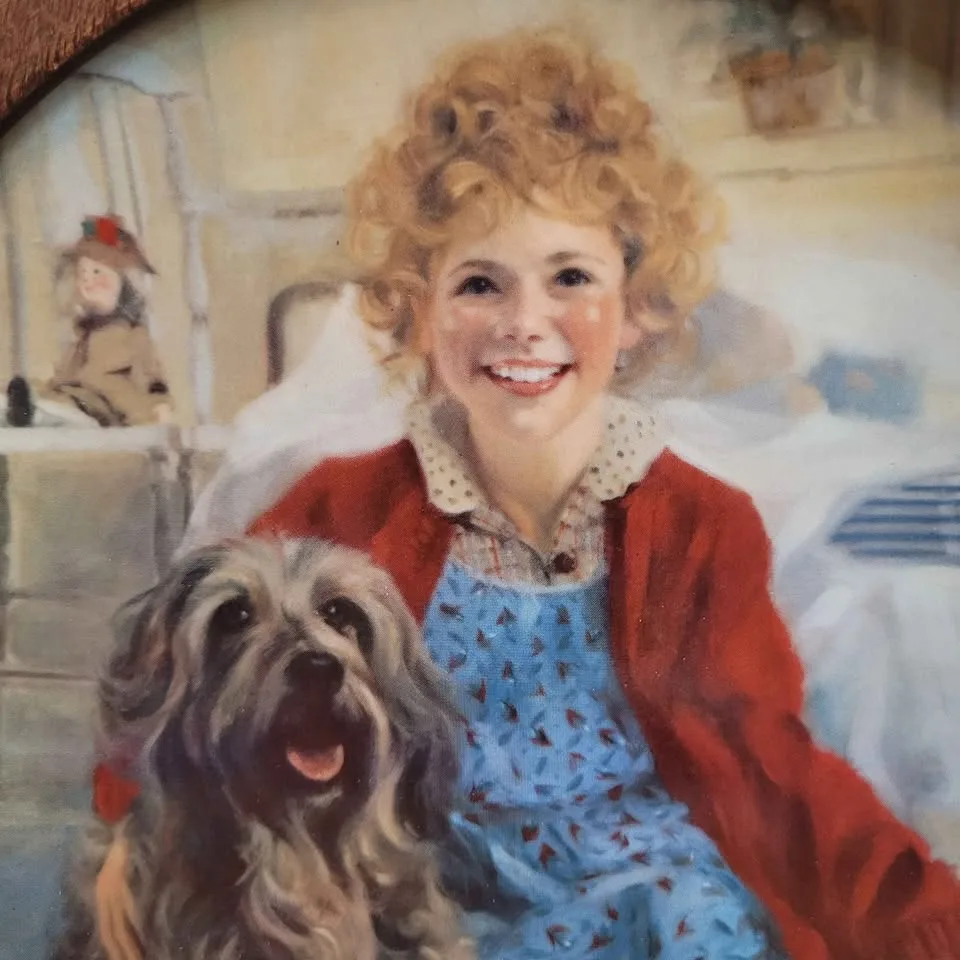 1982 Knowles Collector Plate "Annie and Sandy"- Frame image indicator(2)