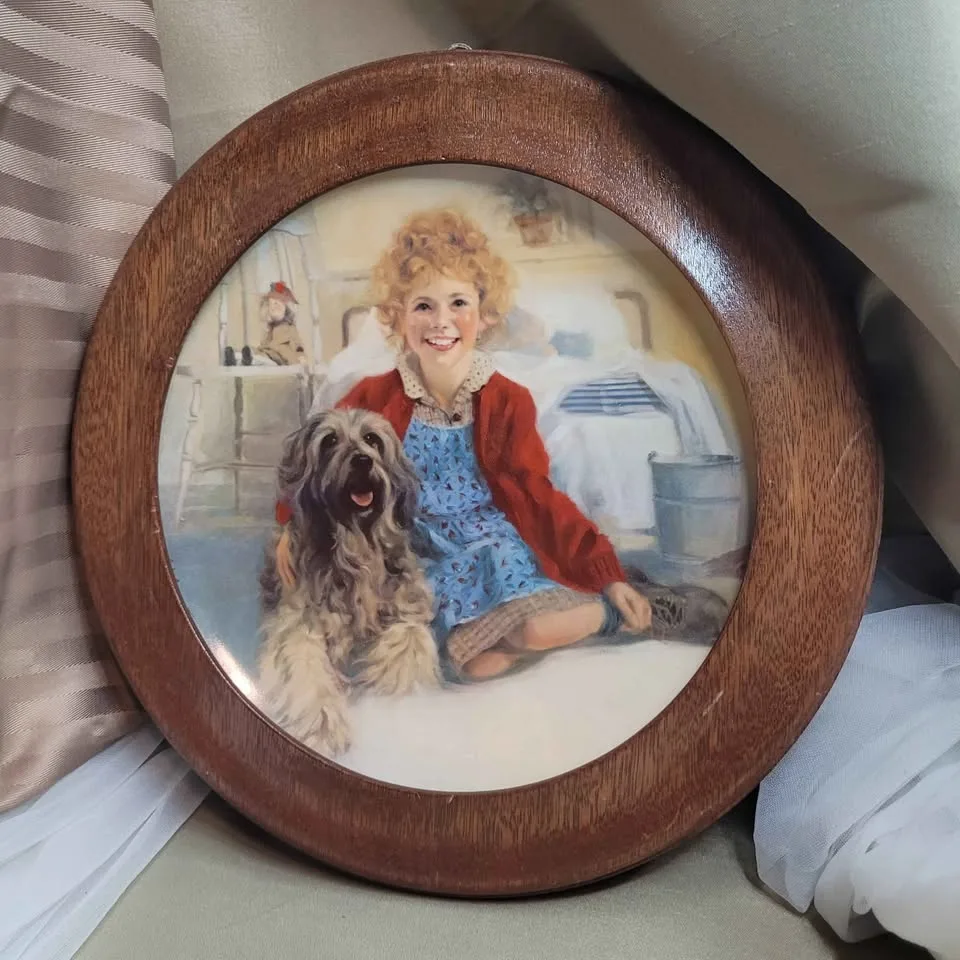 1982 Knowles Collector Plate "Annie and Sandy"- Frame image indicator(3)