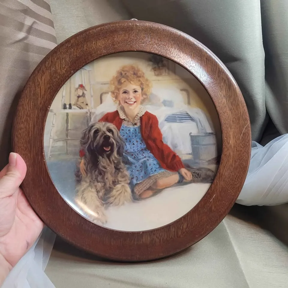 1982 Knowles Collector Plate "Annie and Sandy"- Frame image indicator(4)