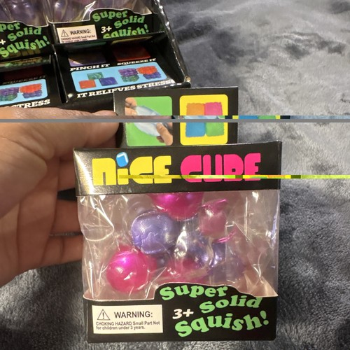 10 Pieces Nice Cube Squishy Squeeze Ball Stress Reliever Toy - photo 2