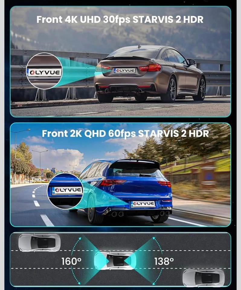 4K Dash Cam Front with STARVIS 2 Sensor (64G Card Included) - photo 2