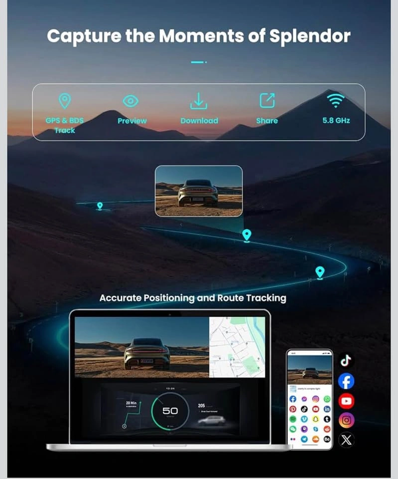 4K Dash Cam Front with STARVIS 2 Sensor (64G Card Included) - photo 5