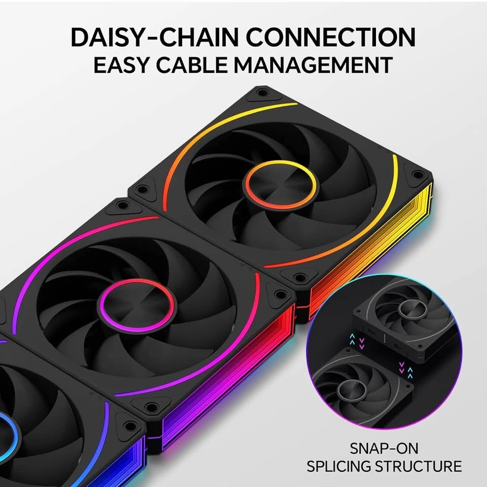 EY120Pro 120mm ARGB Case Fans (3-Pack) - photo 2