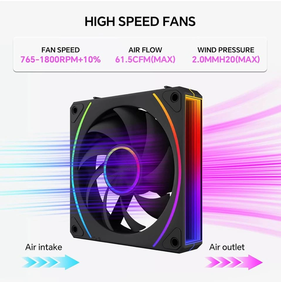 EY120Pro 120mm ARGB Case Fans (3-Pack) - photo 3