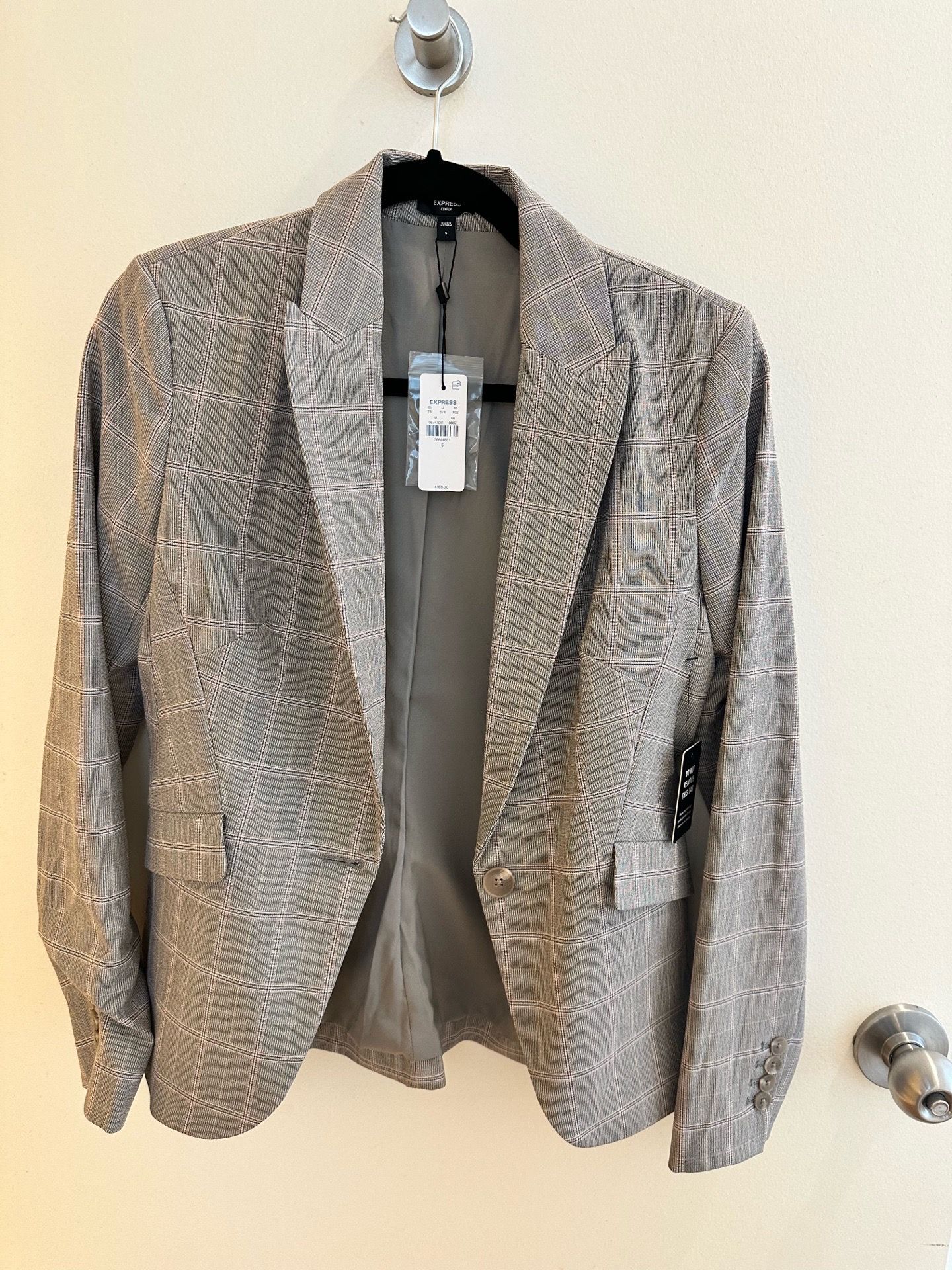 EDITOR PLAID 24" WOMEN BLAZER - photo 2
