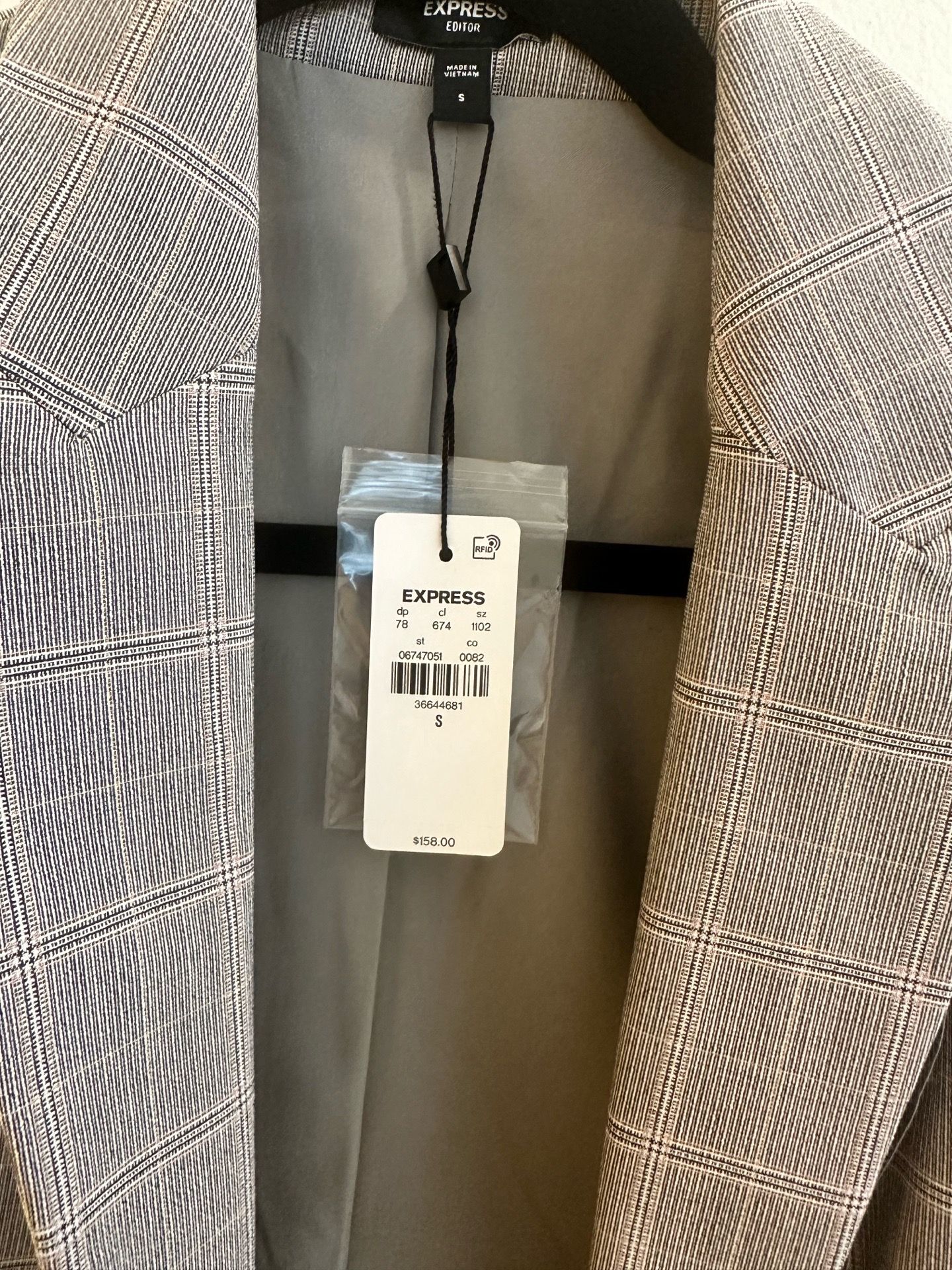 EDITOR PLAID 24" WOMEN BLAZER - photo 3